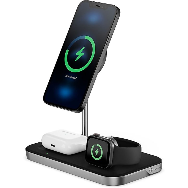 Alogic MagSpeed 3-in-1 Wireless 15W Charging Station - 1 - LED Indicator, Fast Charge Mode, Safety, Magnetic - Image 6