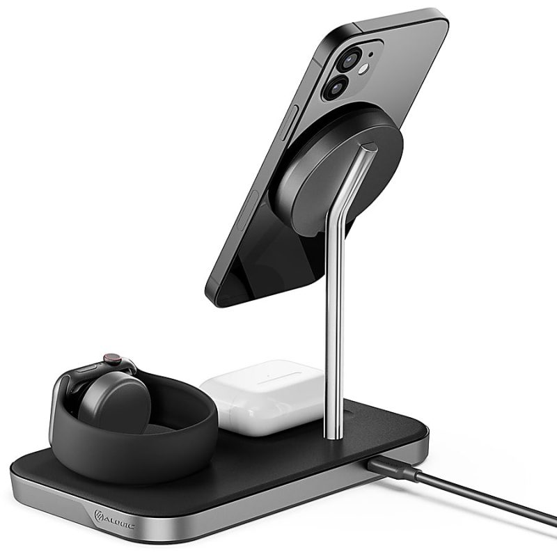 Alogic MagSpeed 3-in-1 Wireless 15W Charging Station - 1 - LED Indicator, Fast Charge Mode, Safety, Magnetic - Image 11