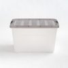 Iris® Stack & Pull™ Storage Box, 13.4 Gallon, Clear/Gray - Image 2