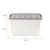 Iris® Stack & Pull™ Storage Box, 13.4 Gallon, Clear/Gray - Image 6