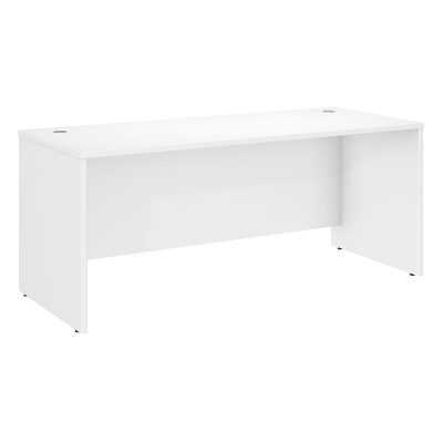 Bush Business Furniture Studio C 60"W Office Computer Desk, White, Standard Delivery - White,72 in.