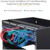 StarTech.com 4U Wall Mount Rack, 13.78in Deep, 19 inch Wall Mount Network Rack, Wall Mounting Patch Panel Bracket for Switch/IT Equipment - Image 5