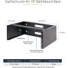 StarTech.com 4U Wall Mount Rack, 13.78in Deep, 19 inch Wall Mount Network Rack, Wall Mounting Patch Panel Bracket for Switch/IT Equipment - Image 6
