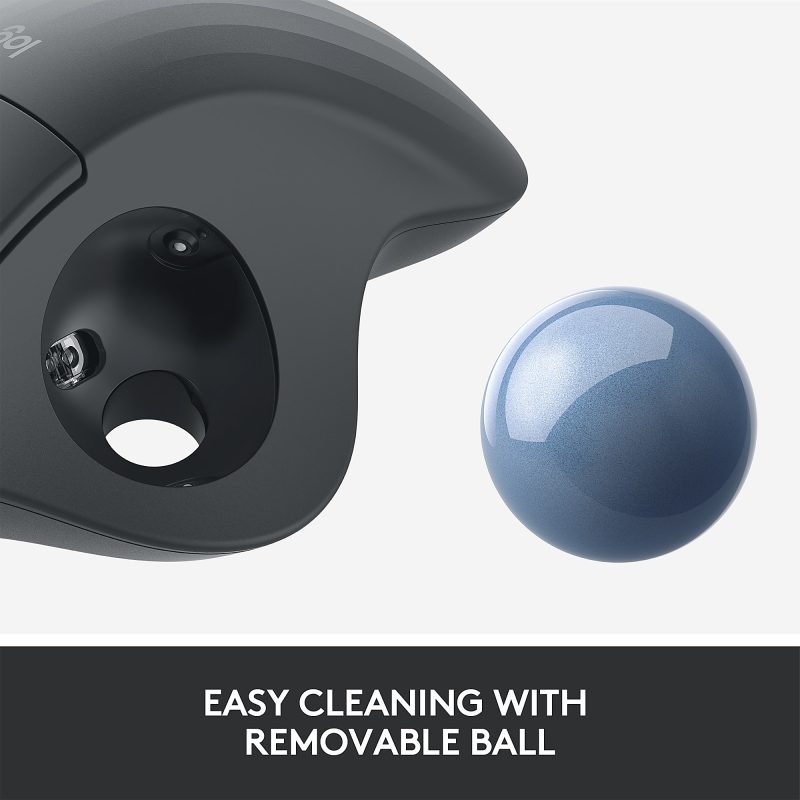 Logitech ERGO M575 Wireless Trackball Mouse, Black - Image 7