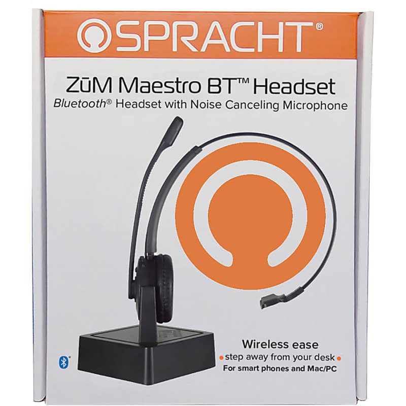 Spracht ZUM Maestro BT Wireless Over-Ear Headset, Black, 4726207 - Image 4