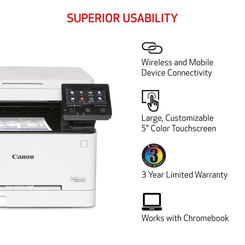 Canon® imageCLASS® MF653Cdw Wireless Laser All-In-One Color Printer - Image 5
