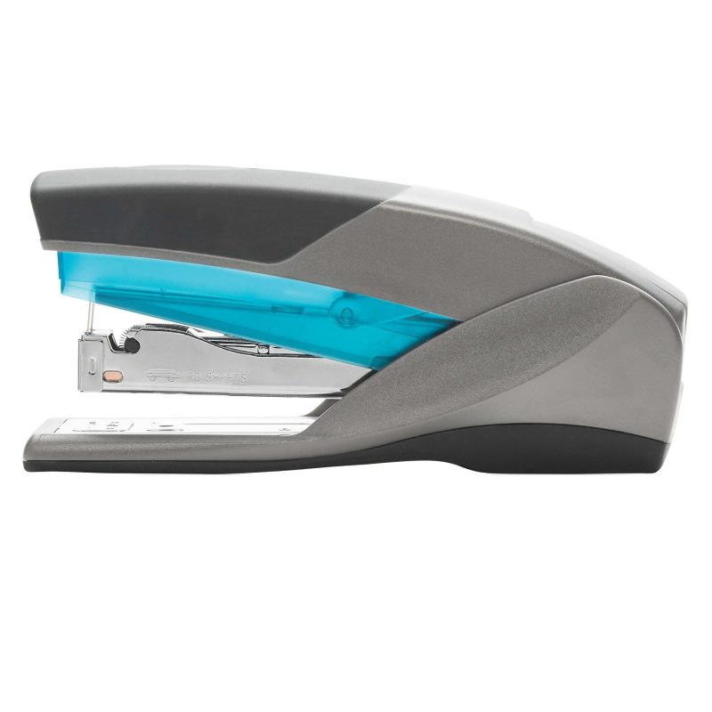 Swingline® Optima® 25 Reduced Effort Stapler, 25 Sheets Capacity, Blue/Gray - Image 3