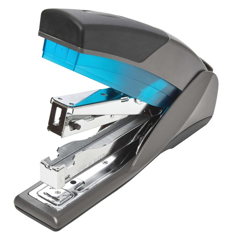Swingline® Optima® 25 Reduced Effort Stapler, 25 Sheets Capacity, Blue/Gray - Image 4