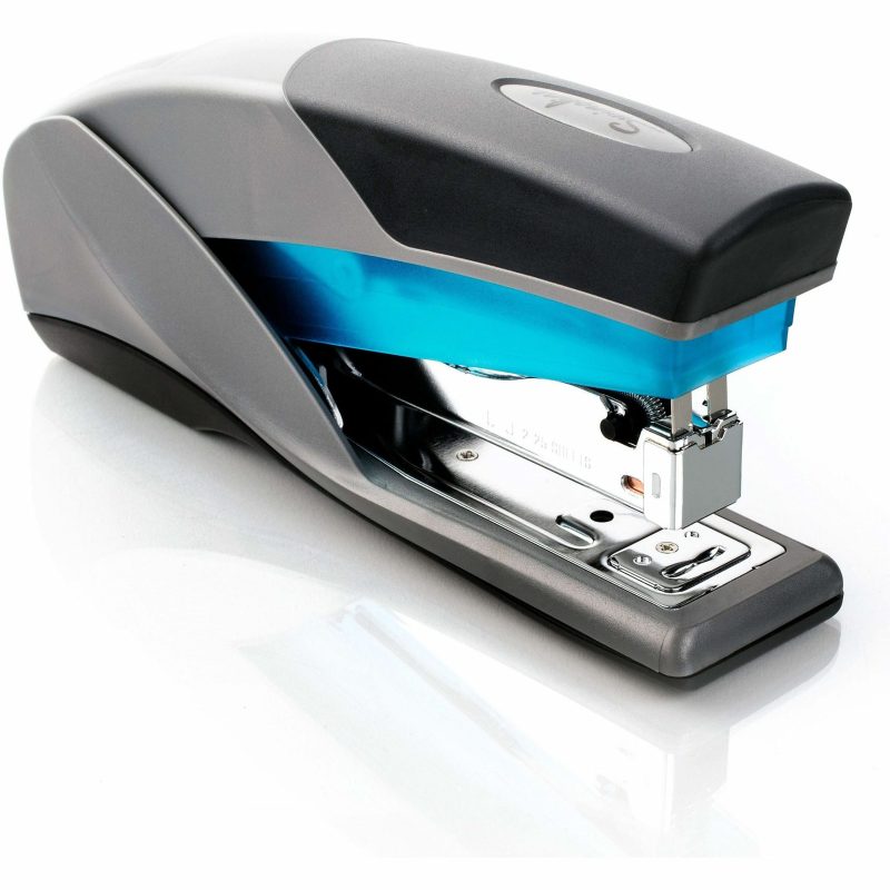 Swingline® Optima® 25 Reduced Effort Stapler, 25 Sheets Capacity, Blue/Gray - Image 6