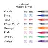 uni-ball® Vision™ Elite™ Liquid Ink Rollerball Pens, Bold Point, 0.8 mm, White Barrel, Black Ink, Pack Of 12 - Image 4