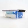 Iris® Stack & Pull™ Storage Boxes, 1.45 Gallon, Clear/Gray, Set Of 12 Boxes - Image 4