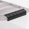 Iris® Stack & Pull™ Storage Boxes, 1.45 Gallon, Clear/Gray, Set Of 12 Boxes - Image 5