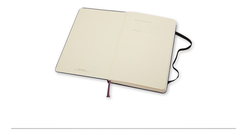 Moleskine Classic Hard Cover Notebook, 5" x 8-1/4", Unruled, 240 Pages, Black - Image 3