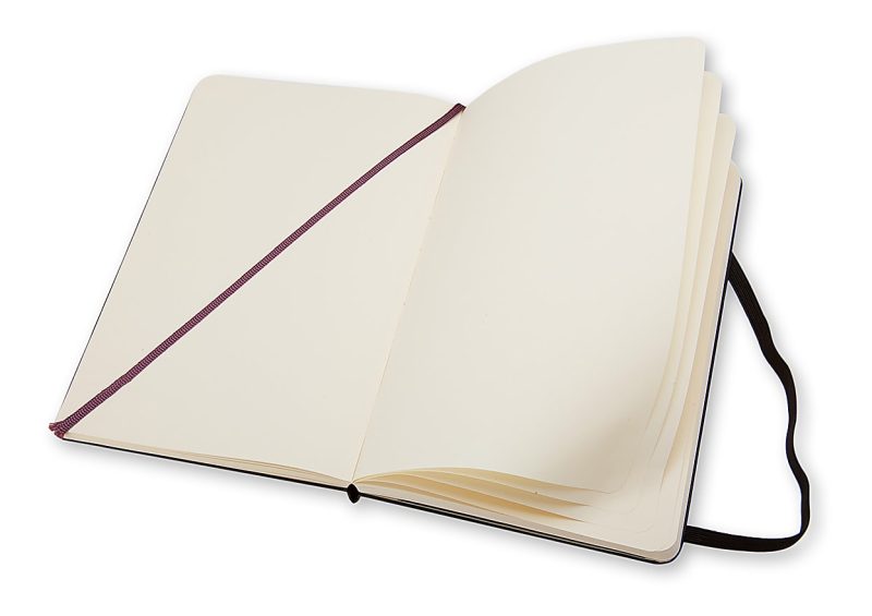 Moleskine Classic Hard Cover Notebook, 5" x 8-1/4", Unruled, 240 Pages, Black - Image 4