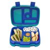 Bentgo Kids Prints 5-Compartment Lunch Box, 2"H x 6-1/2"W x 8-1/2"D, Shark - Image 3