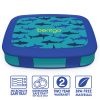 Bentgo Kids Prints 5-Compartment Lunch Box, 2"H x 6-1/2"W x 8-1/2"D, Shark - Image 4