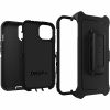OtterBox Defender Carrying Case (Holster) Apple iPhone 15, iPhone 14, iPhone 13 Smartphone - Black - Drop Resistant, Scrape Resistant, Dirt Resistant, Bump Resistant, Impact Absorbing, Dust Resistant - Polycarbonate, Synthetic Rubber Body - Holster - Image 6