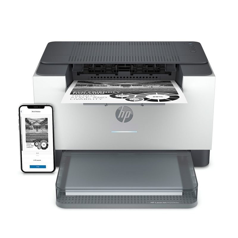 HP LaserJet M209dw Wireless Black & White Printer (6GW62F) - Image 12