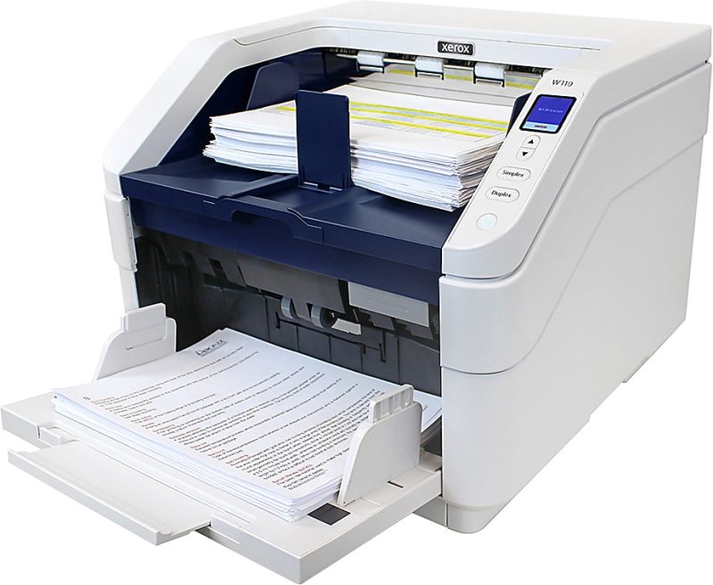 Xerox XW110-A ADF Scanner - 600 dpi Optical - 24-bit Color - 120 ppm (Mono) - 120 ppm (Color) - Duplex Scanning - USB - Image 2