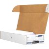 Bankers Box® Econo Stor/File™ Standard-Duty Storage Boxes, 9" x 24" x 4", White/Blue, Case Of 12 - Image 4