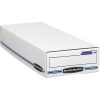 Bankers Box® Econo Stor/File™ Standard-Duty Storage Boxes, 9" x 24" x 4", White/Blue, Case Of 12 - Image 9