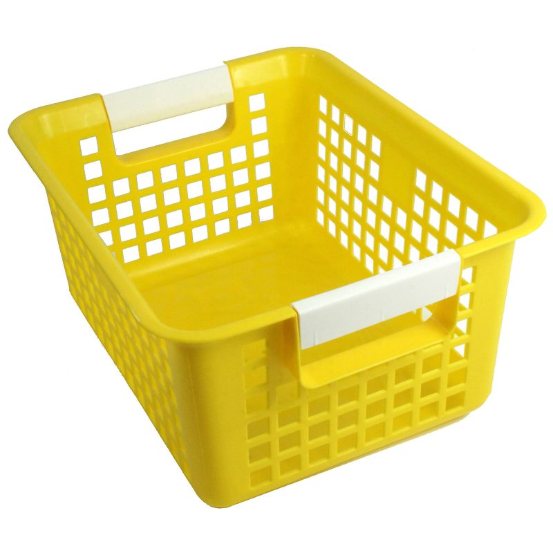 Romanoff Tattle Book Basket, Yellow, Pack Of 3 - Image 3