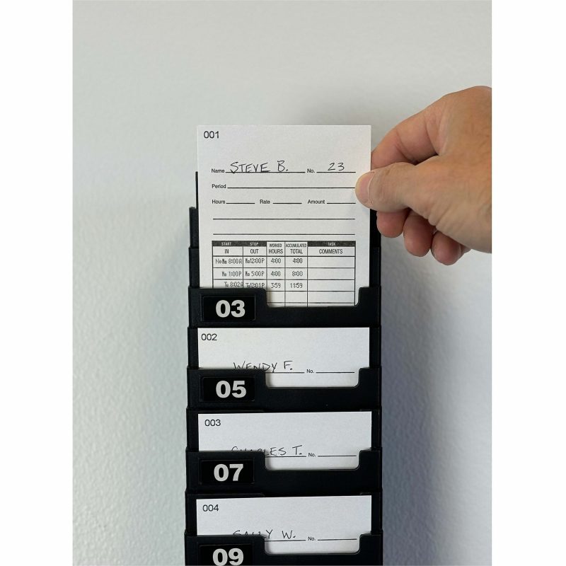 Lathem Time Cards, Numbered 1-100, 2-Sided, 3 3/8" x 7 1/4", Pack Of 100 - Image 4