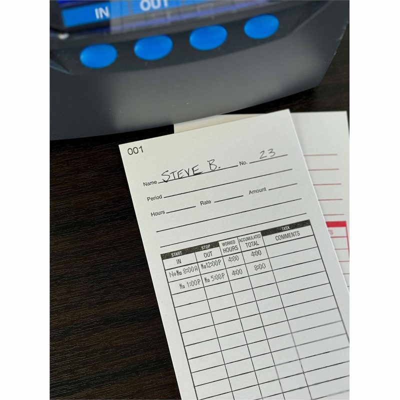 Lathem Time Cards, Numbered 1-100, 2-Sided, 3 3/8" x 7 1/4", Pack Of 100 - Image 5