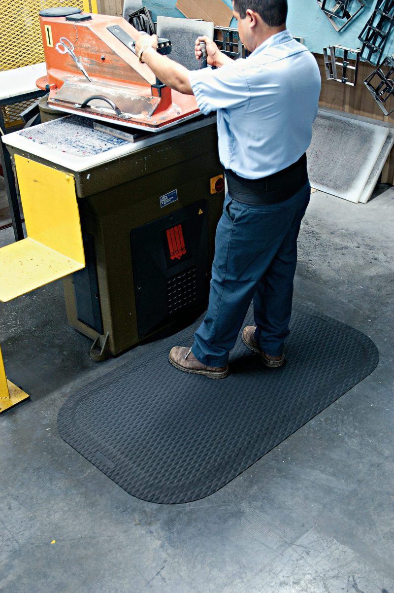 M+A Matting Hog Heaven Floor Mat, 5/8" Thick, 3' x 12', Black