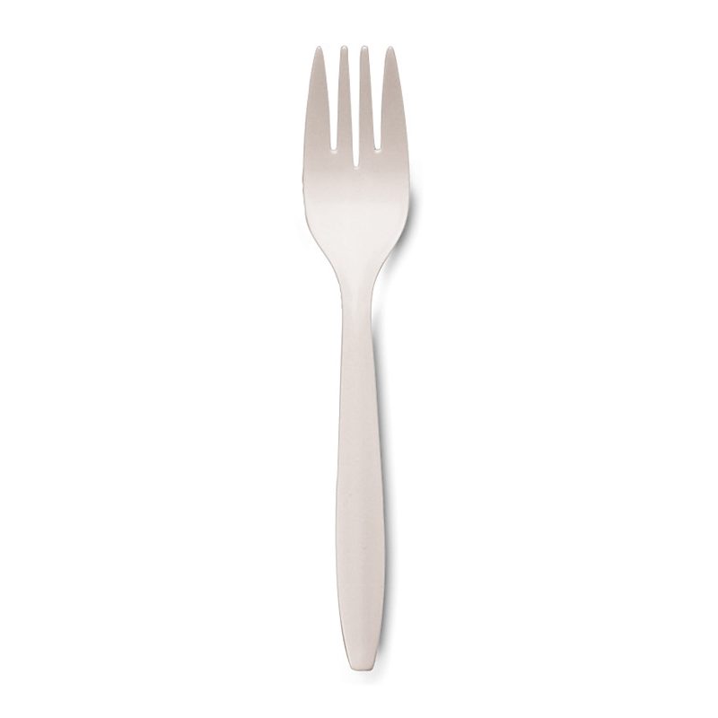 Dixie® Bulk Case Plastic Forks, White, Case Of 1,000