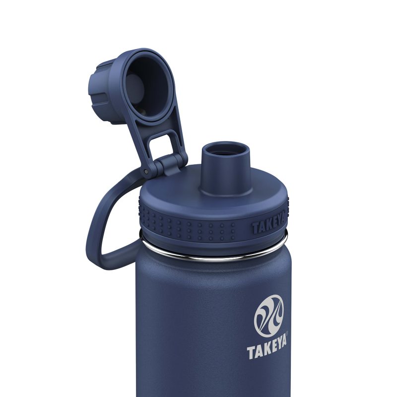 Takeya Actives Straw Water Bottle, 22 Oz, Midnight - Image 2
