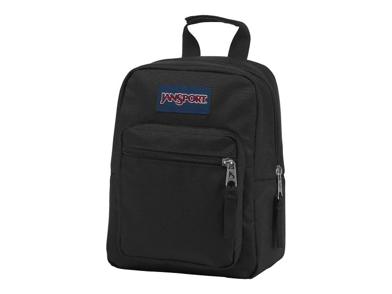 JanSport Big Break Lunch Bag, 9-1/4”H x 8-5/8”W x 3”D, 70% Recycled, Black - Image 3