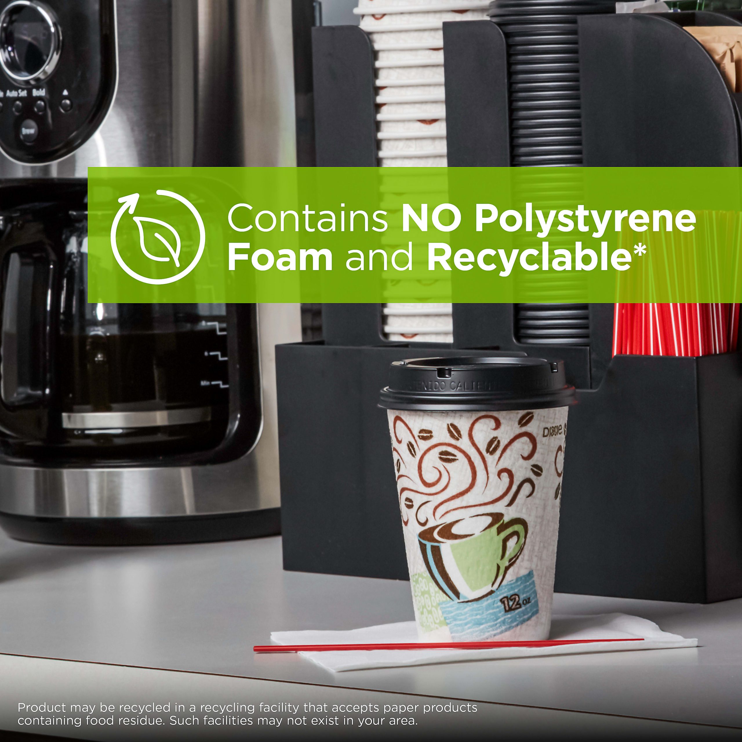 Dixie® PerfecTouch by GP PRO Hot Cups, 12 Oz, Box Of 1,000 Cups - Image 5