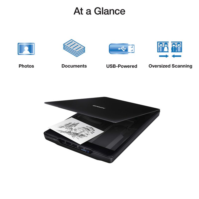 Epson® Perfection V39 II Color Photo And Document Flatbed Scanner, Black, B11B268201 - Image 2