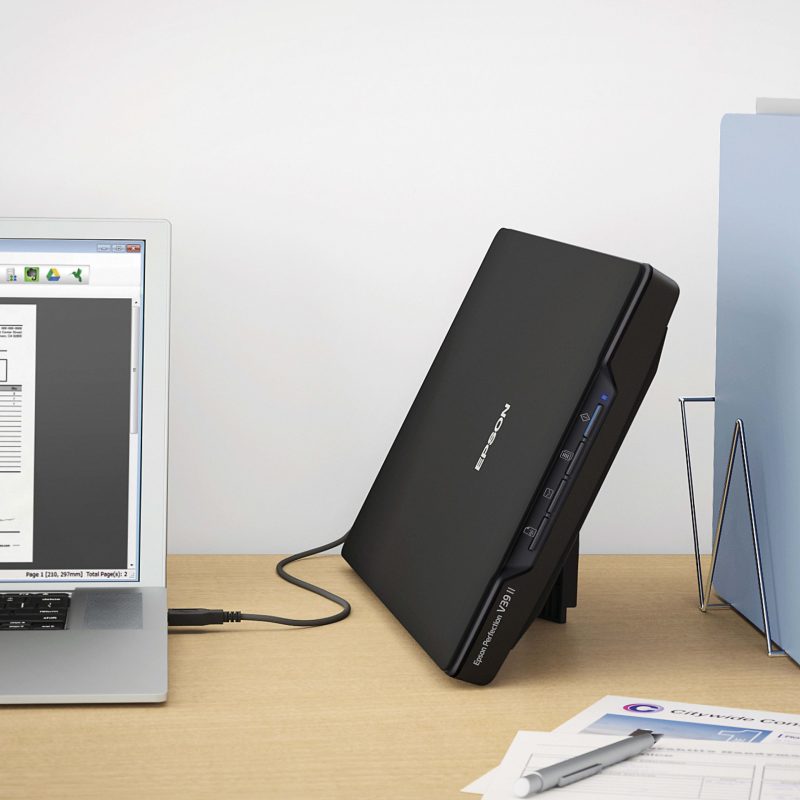 Epson® Perfection V39 II Color Photo And Document Flatbed Scanner, Black, B11B268201 - Image 5