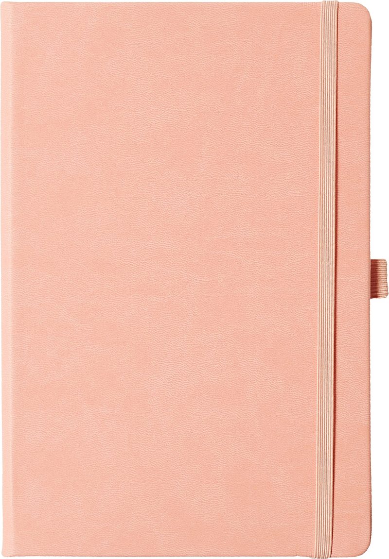 Eccolo Cool Jazz Journal, 5-1/2” x 8-1/2”, 192 Pages, Peach/Cool Gray