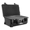eylar Polypropylene SA00034 Carry-On Travel Roller Waterproof Equipment Hard Transport Roller Case With Foam Insert, 9”H x 13-13/16”W x 22”D, Black - Image 2