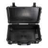 eylar Polypropylene SA00034 Carry-On Travel Roller Waterproof Equipment Hard Transport Roller Case With Foam Insert, 9”H x 13-13/16”W x 22”D, Black - Image 3