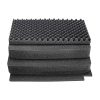 eylar Polypropylene SA00034 Carry-On Travel Roller Waterproof Equipment Hard Transport Roller Case With Foam Insert, 9”H x 13-13/16”W x 22”D, Black - Image 4
