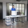 Bankers Box® R Kive® Heavy-Duty Storage Boxes With Locking Lift-Off Lids And Built-In Handles, Letter/Legal Size, 10" x 12" x 15" Liters, 50% Recycled, White/Blue - Image 7