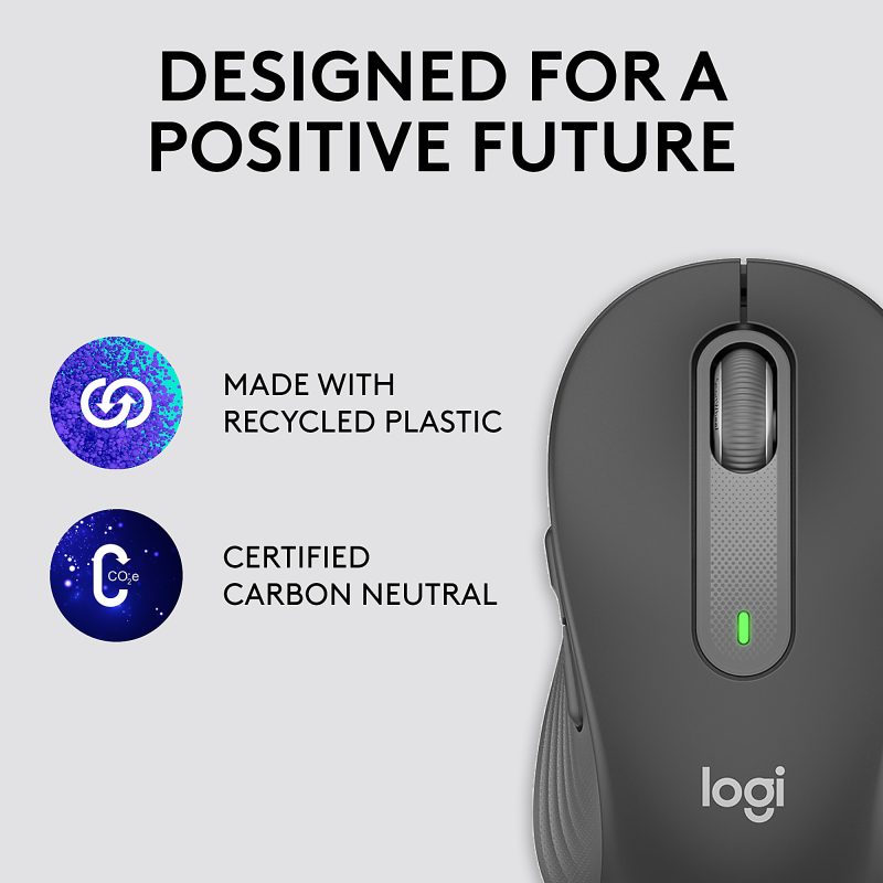 Logitech® Signature M650 L Full Size Wireless Mouse, Graphite - Image 5