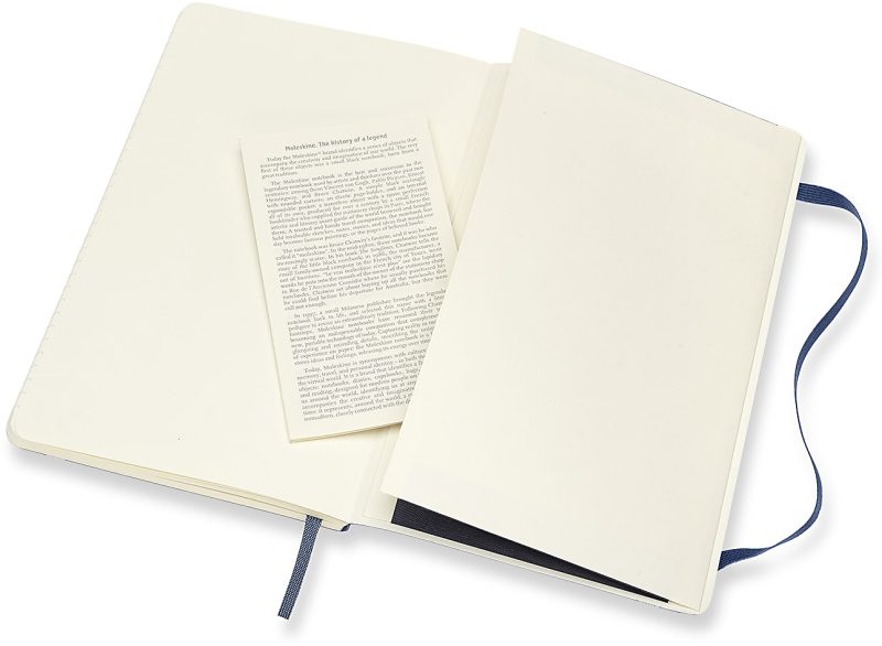 Moleskine Classic Soft Cover Notebook, 5” x 8-1/4”, Ruled, 192 Pages, Sapphire Blue - Image 4