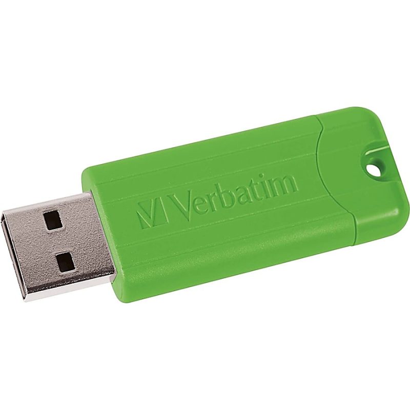 Verbatim 32GB PinStripe USB 3.2 Gen 1 Flash Drive - 5pk - Assorted - 32GB - 5pk - Assorted - Image 4