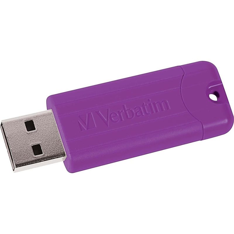 Verbatim 32GB PinStripe USB 3.2 Gen 1 Flash Drive - 5pk - Assorted - 32GB - 5pk - Assorted - Image 6