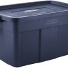 Rubbermaid® Roughneck Tote, 31-Gallon, Dark Indigo Metallic
