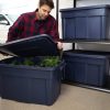 Rubbermaid® Roughneck Tote, 31-Gallon, Dark Indigo Metallic - Image 4