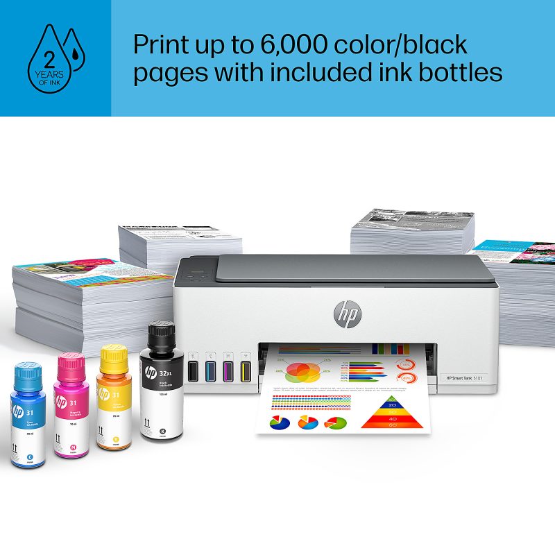 HP Smart Tank 5101 Wireless All-in-One Cartridge-free Ink Tank Color Printer With Up To 2 Years Of Ink Included (1F3Y0A) - Image 10