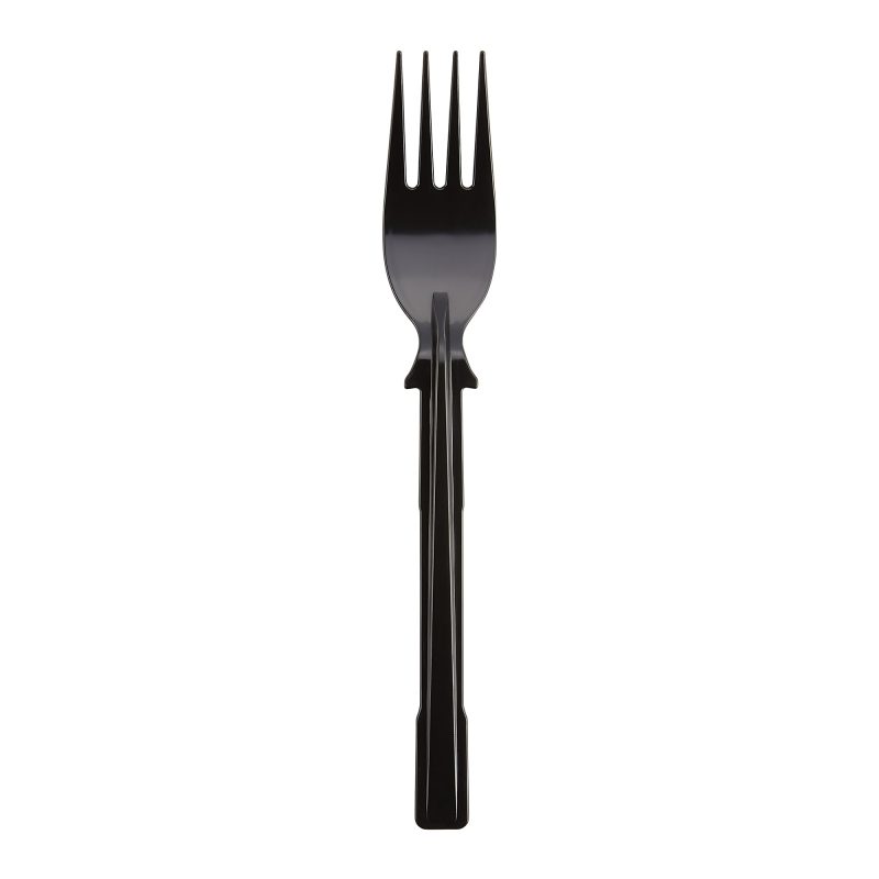 SmartStock T-Series Disposable Cutlery Refills, Polystyrene Forks, Black, 40 Forks Per Refill, Box Of 24 Refills - Image 6