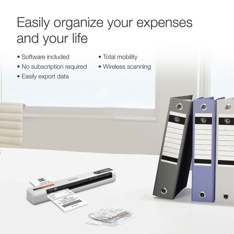 Epson® RapidReceipt™ Wireless Mobile Receipt And Color Document Scanner, RR-70W - Image 2
