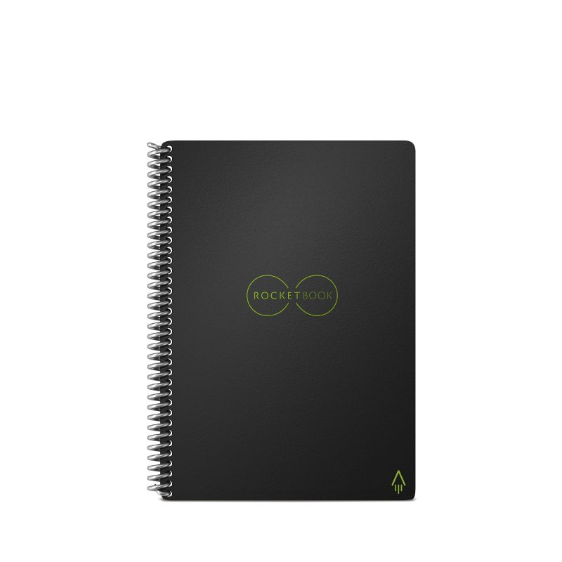 Rocketbook Core Smart Reusable Executive Size Notebook, 6" x 8-4/5", Line Ruled, 18 Sheets, Black - Image 2